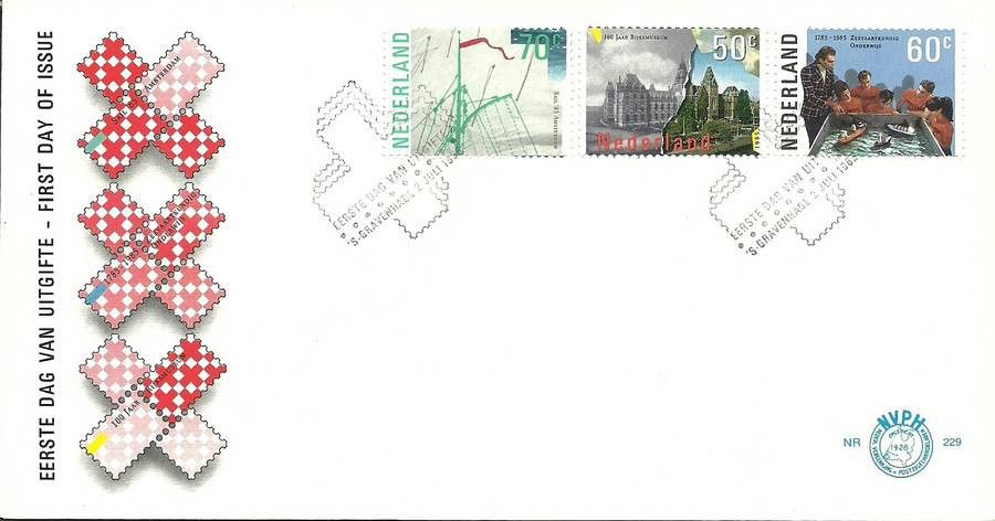 Znaczek Holandia 1985 Mi 1276-1278 FDC
