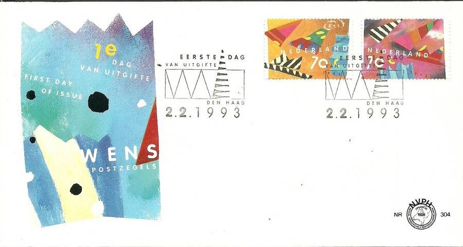 Znaczek Holandia 1993 Mi 1462-1463 FDC