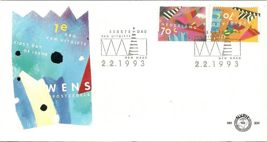 Znaczek Holandia 1993 Mi 1462-1463 FDC