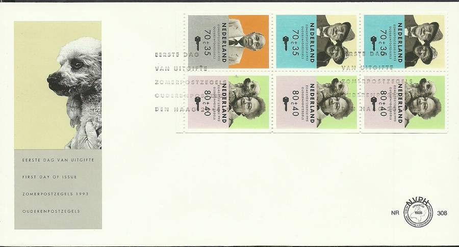 Znaczek Holandia 1993 Mi 1474-1476II FDC