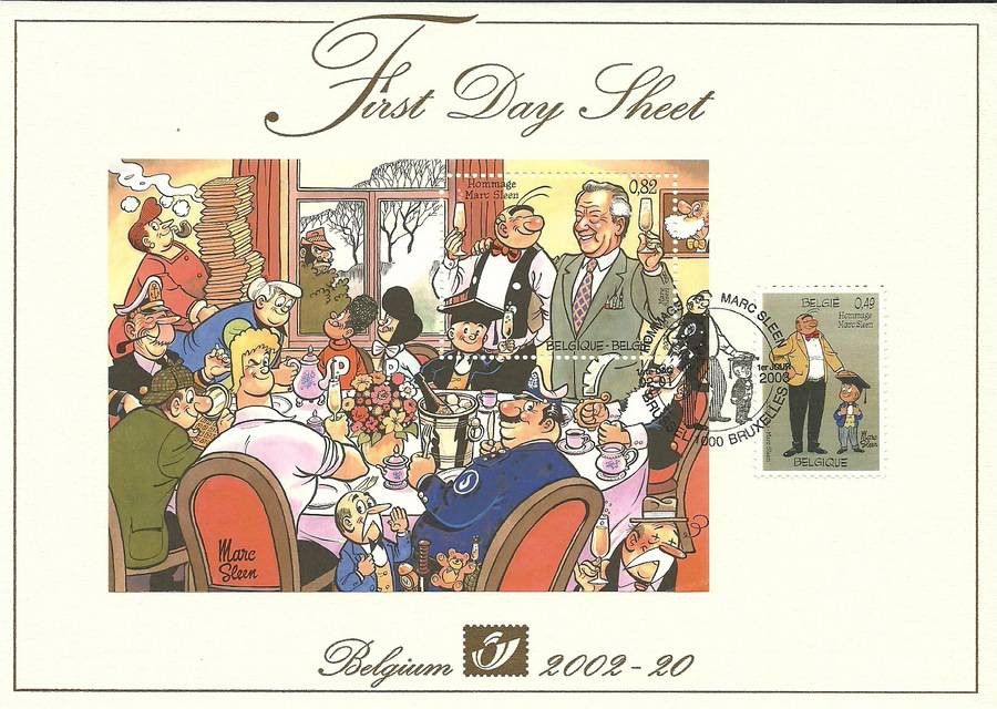 Znaczek Belgia 2002 Mi 3193 + bl 86 FDC