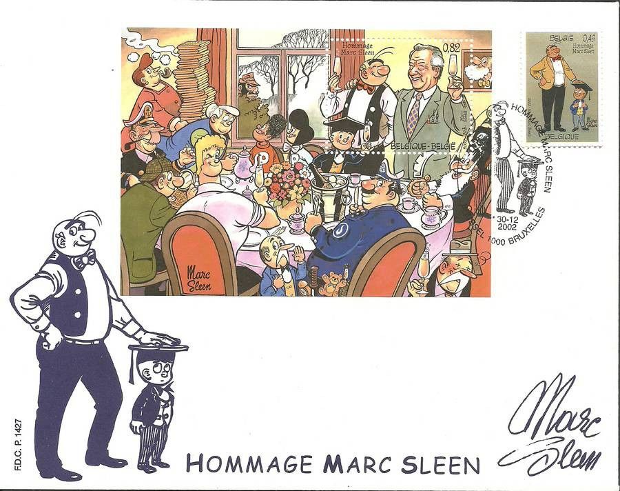 Znaczek Belgia 2002 Mi 3193 + bl 86 FDC