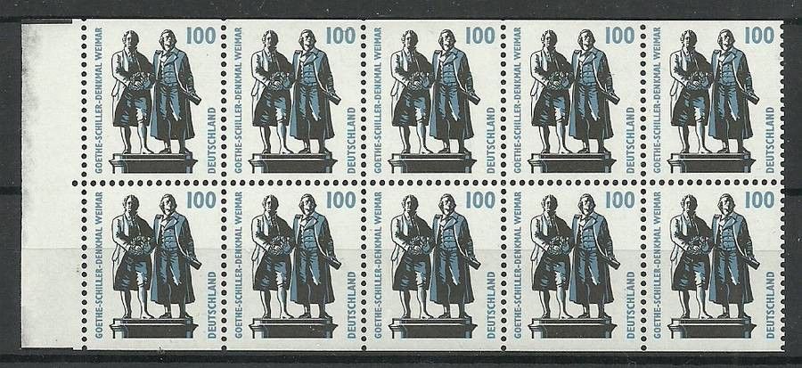 Znaczek Niemcy 1997 Mi h-blatt 40 Czyste **