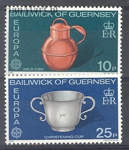 Znaczek Guernsey 1976 Mi 133-134 Czyste **