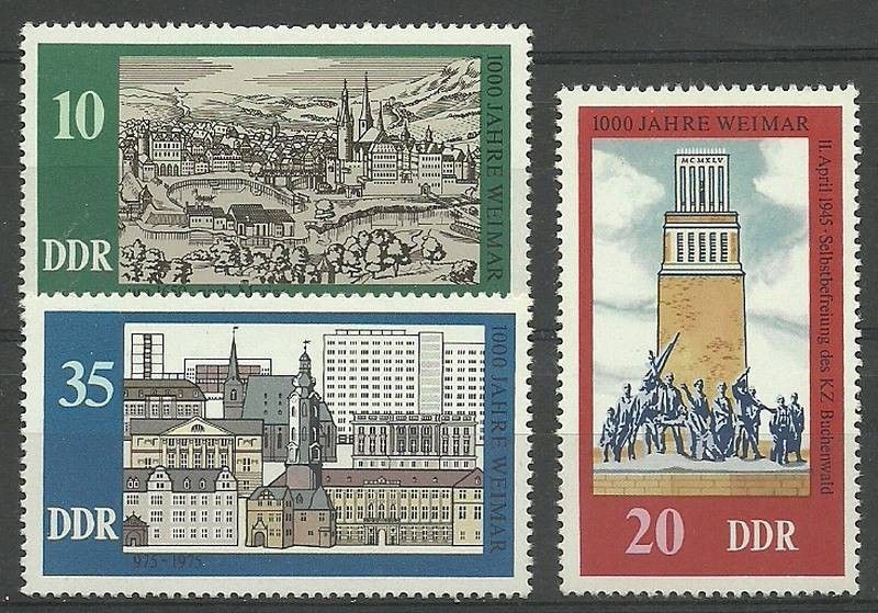 Znaczek NRD / DDR 1975 Mi 2086-2088 Czyste **