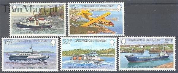 Znaczek Guernsey 1981 Mi 232-236 Czyste **
