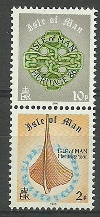 Znaczek Wyspa Man 1986 Mi 311-312 Czyste **