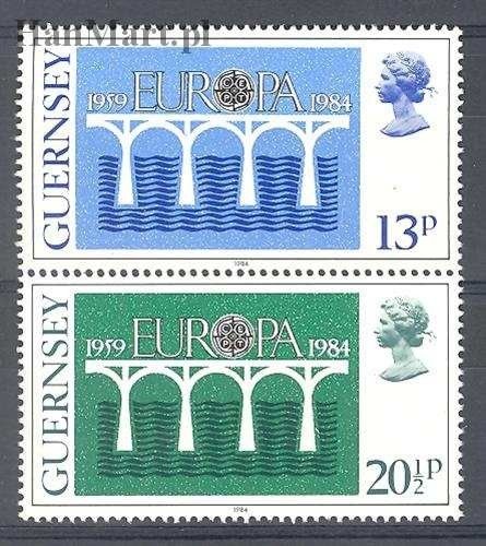 Znaczek Guernsey 1984 Mi 286-287 Czyste **