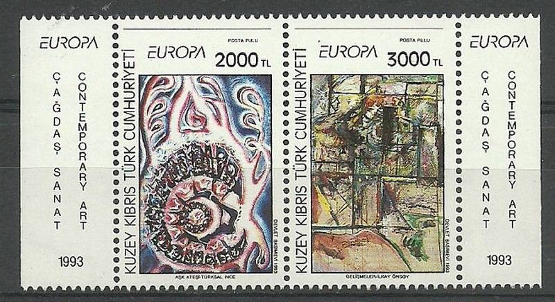 Znaczek Cypr Północny 1993 Mi 353-354 Czyste **