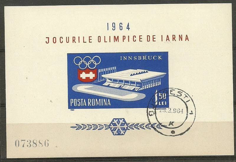 Znaczek Rumunia 1963 Mi bl 55 Stemplowane