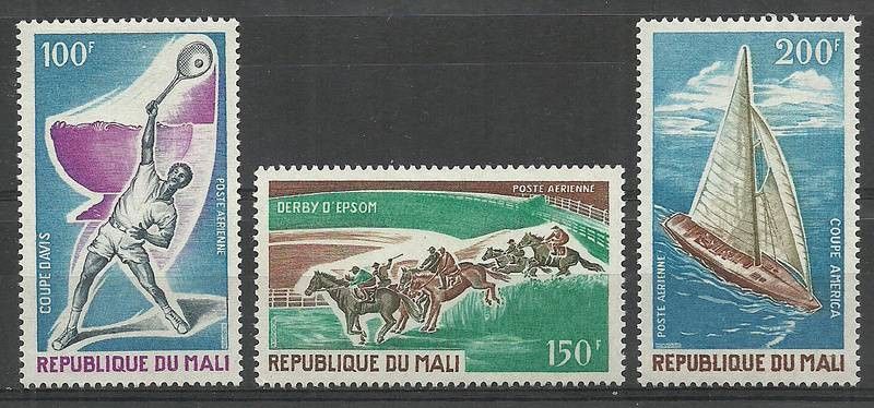 Znaczek Mali 1971 Mi 269-271 Czyste **