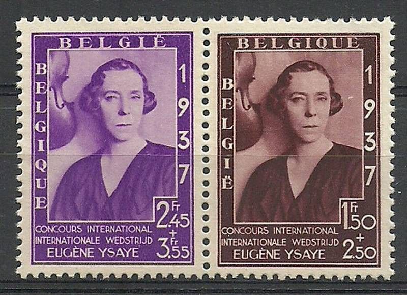 Znaczek Belgia 1937 Mi 455-456 Czyste **
