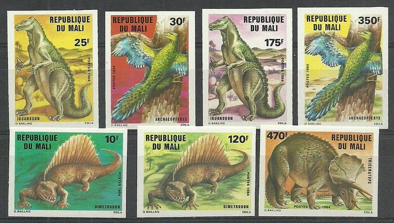 Znaczek Mali 1984 Mi 1025-1031B Czyste **