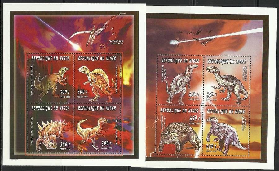 Znaczek Niger 1996 Mi ark 1240-1247 Czyste **