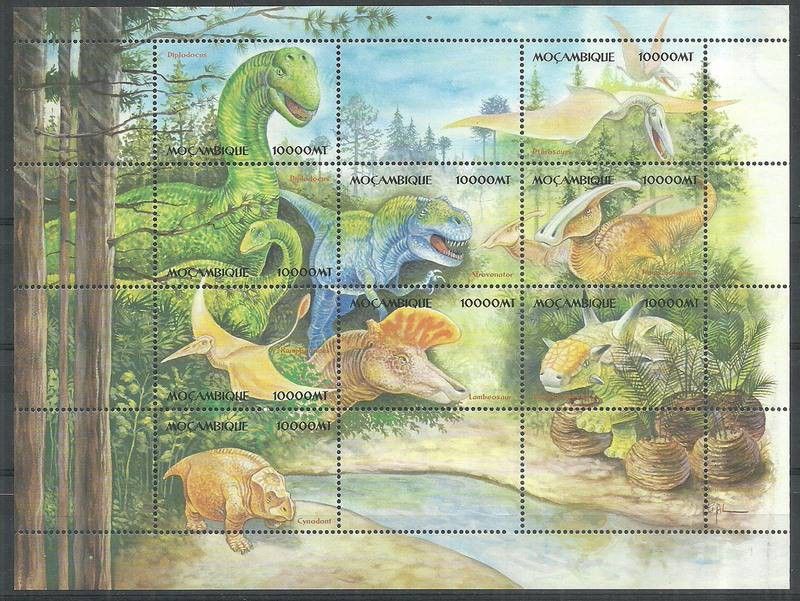 Znaczek Mozambik 2002 Mi ark 2291-2299 Czyste **