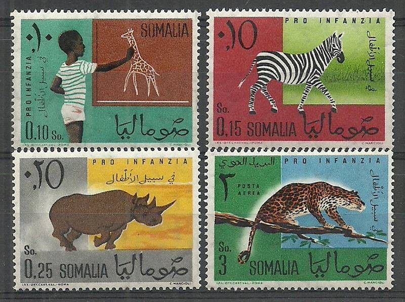 Znaczek Somalia 1960 Mi 12-15 Czyste **