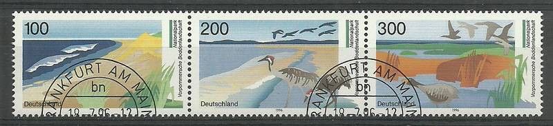 Znaczek Niemcy 1996 Mi 1871-1873 Stemplowane