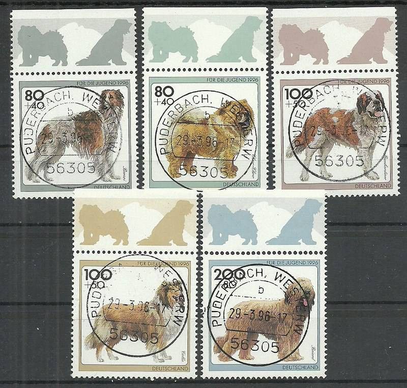 Znaczek Niemcy 1996 Mi 1836-1840 Stemplowane