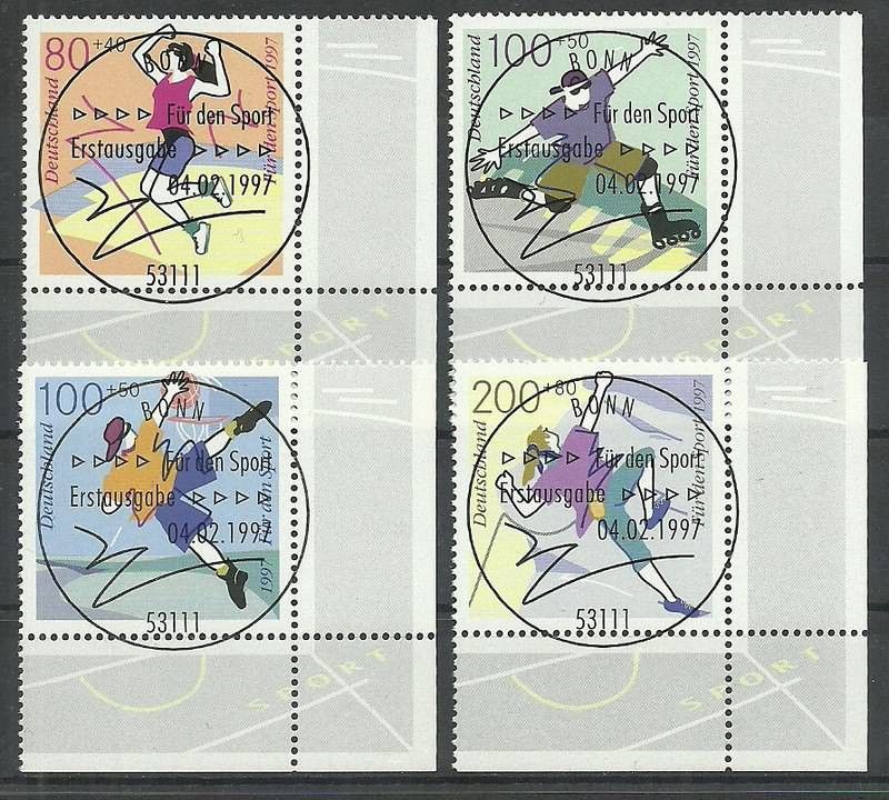 Znaczek Niemcy 1997 Mi 1898-1901 Stemplowane