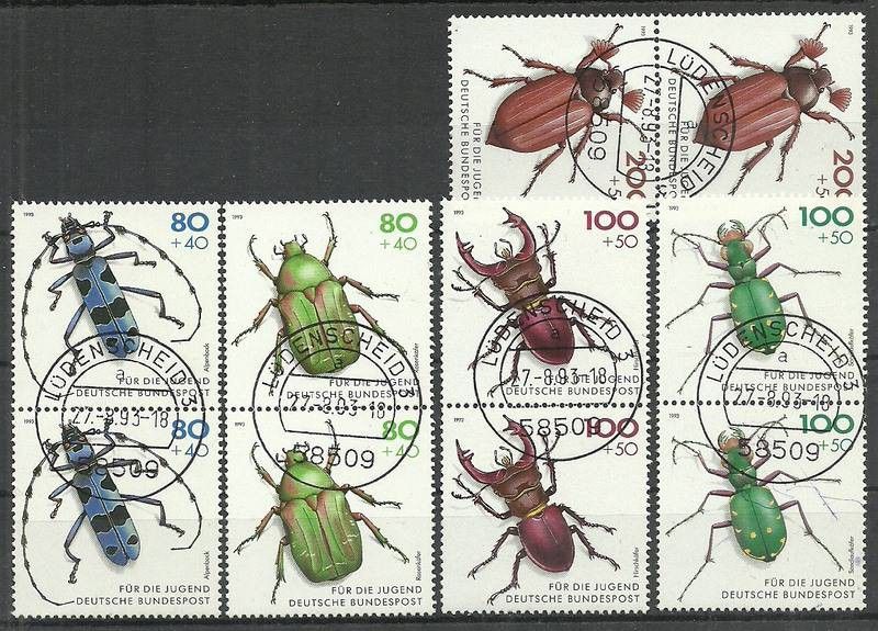 Znaczek Niemcy 1993 Mi 1666-1670 Stemplowane