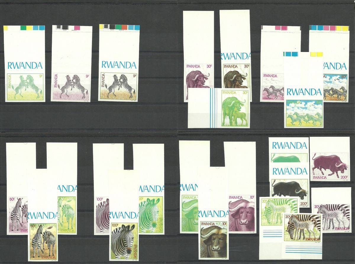 Znaczek Rwanda 1984 Mi kol pro 1283-1290 Czyste **