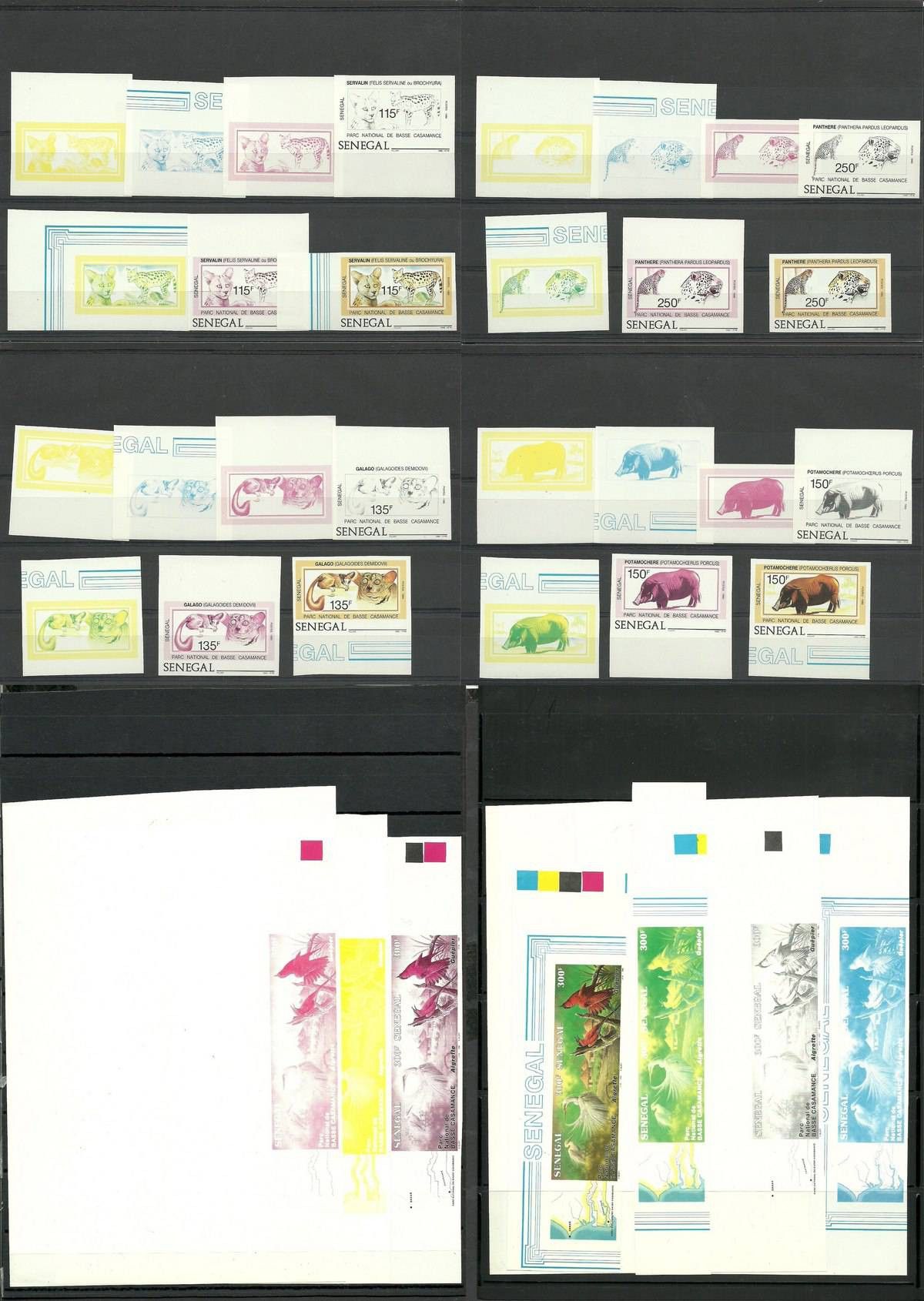 Znaczek Senegal 1987 Mi kol pro 938-943 Czyste **