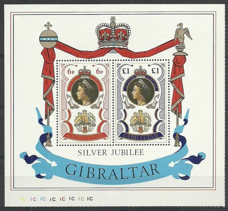 Znaczek Gibraltar 1977 Mi bl 3IC Czyste **