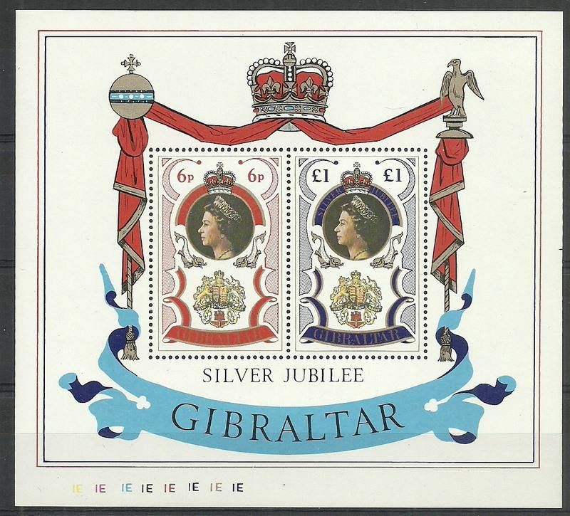 Znaczek Gibraltar 1977 Mi bl 3IE Czyste **
