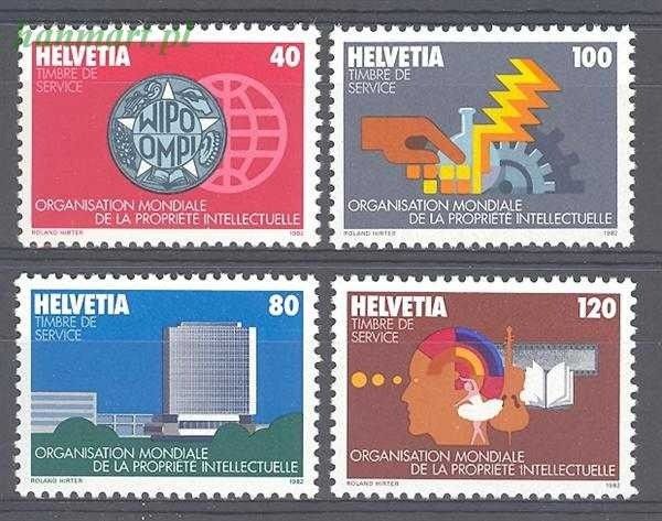 Znaczek Szwajcaria 1982 Mi wipo 1-4 Czyste **