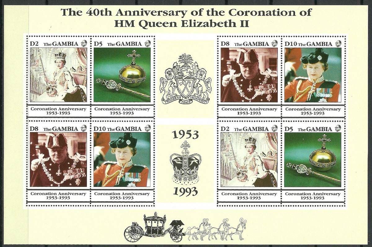 Znaczek Gambia 1993 Mi ark 1577-1580 Czyste **