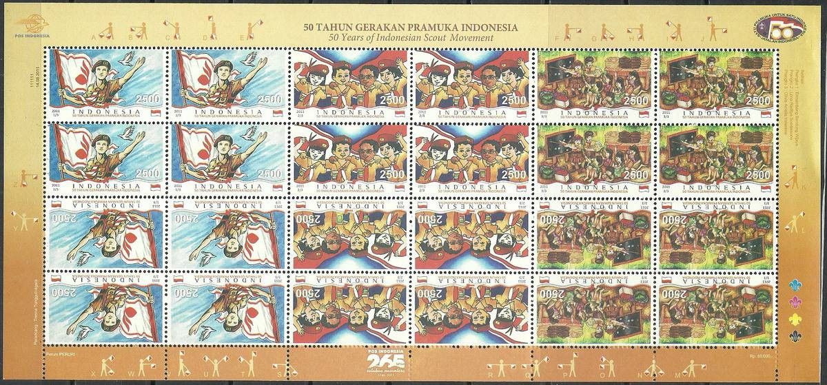 Znaczek Indonezja 2011 Mi ark 2931-2933 Czyste **