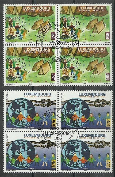 Znaczek Luksemburg 2007 Mi 1750-1751 Stemplowane