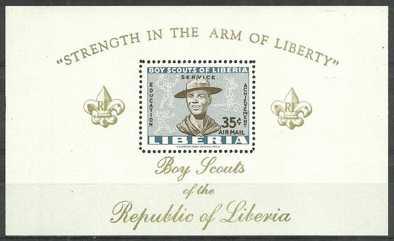 Znaczek Liberia 1961 Mi bl 22 Czyste **