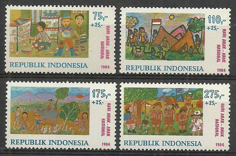 Znaczek Indonezja 1984 Mi 1135-1138 Czyste **