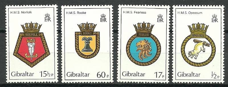 Znaczek Gibraltar 1982 Mi 447-450 Czyste **
