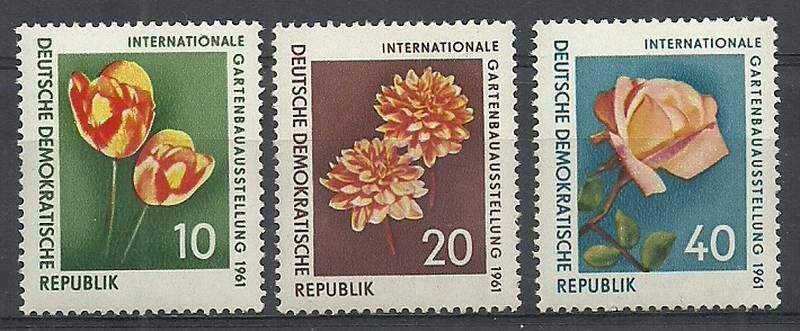 Znaczek NRD / DDR 1961 Mi 854-856 Czyste **