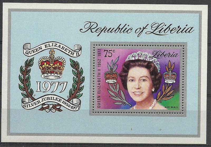 Znaczek Liberia 1977 Mi bl 87 Czyste **