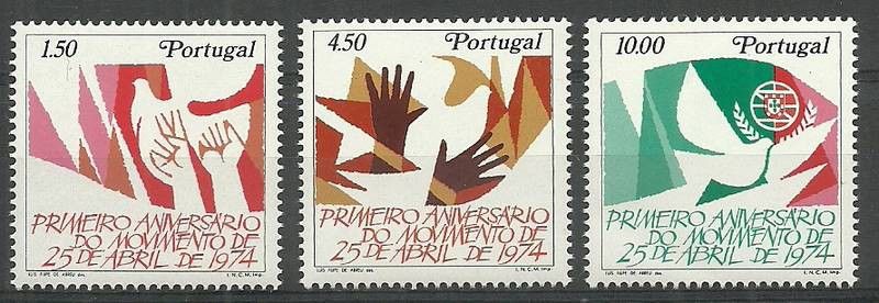 Znaczek Portugalia 1975 Mi 1275-1277 Czyste **