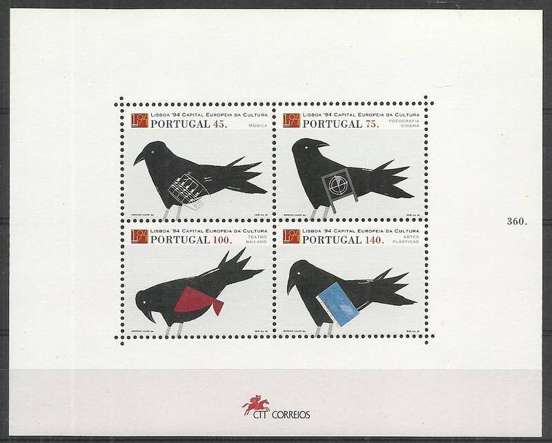 Znaczek Portugalia 1994 Mi bl 100 Czyste **