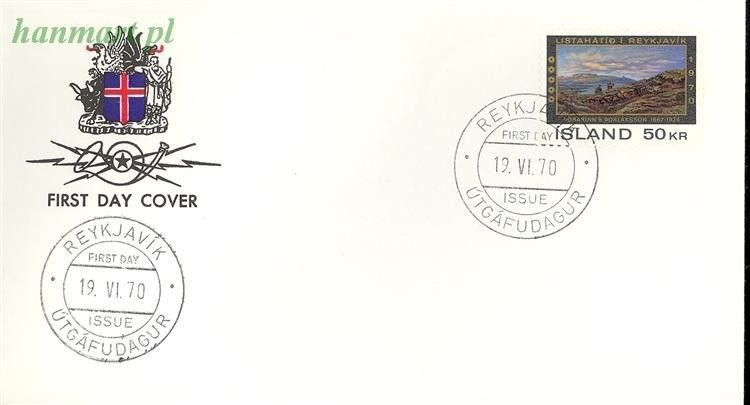 Znaczek Islandia 1970 Mi 446 FDC