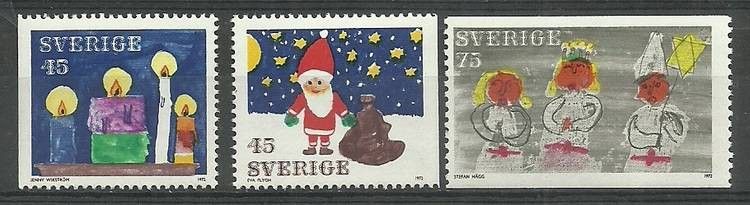 Znaczek Szwecja 1972 Mi 776-778 Czyste **