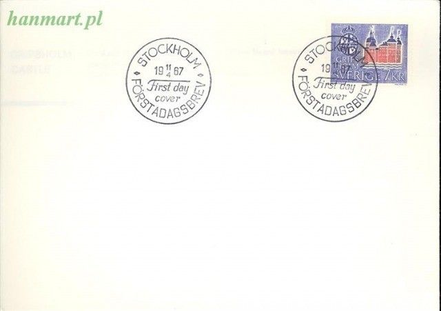 Znaczek Szwecja 1967 Mi 577 FDC