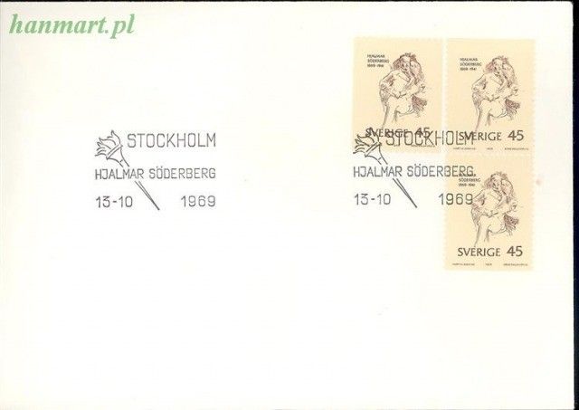 Znaczek Szwecja 1969 Mi 653 FDC