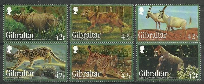 Znaczek Gibraltar 2012 Mi 1508-1513 Czyste **