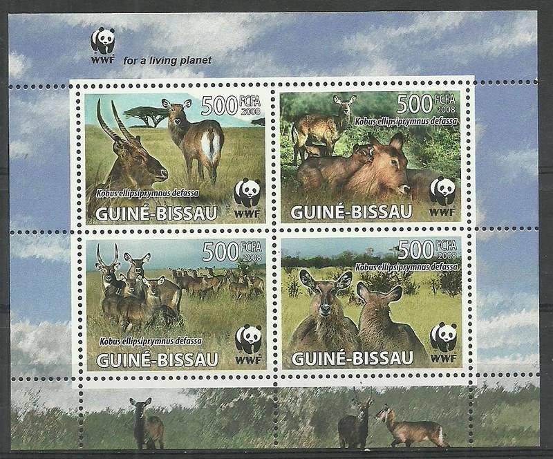 Znaczek Gwinea Bissau 2008 Mi ark 3919-3922I Czyste **