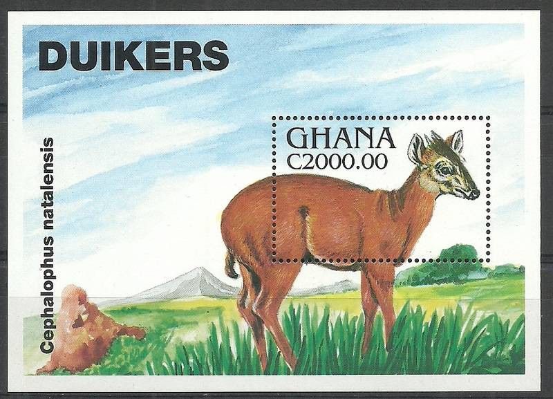 Znaczek Ghana 1994 Mi bl 261 Czyste **