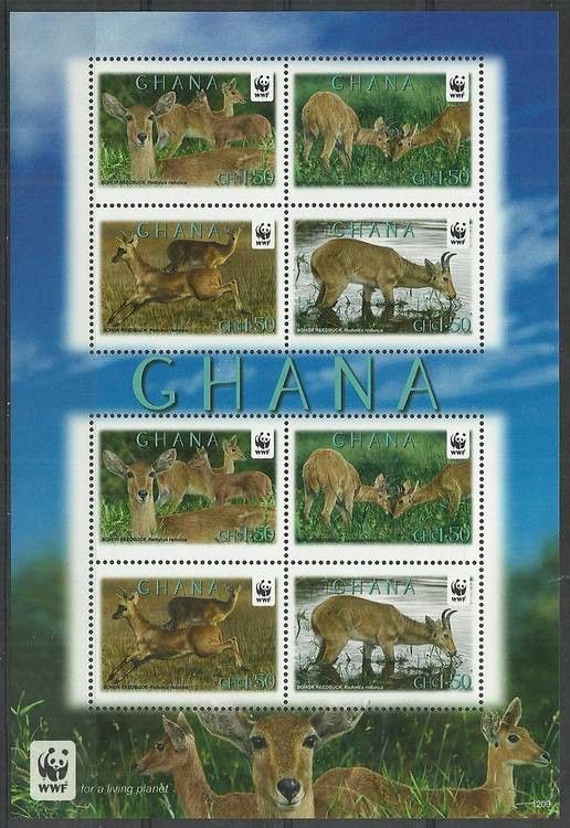 Znaczek Ghana 2012 Mi ark 4168-4171 Czyste **