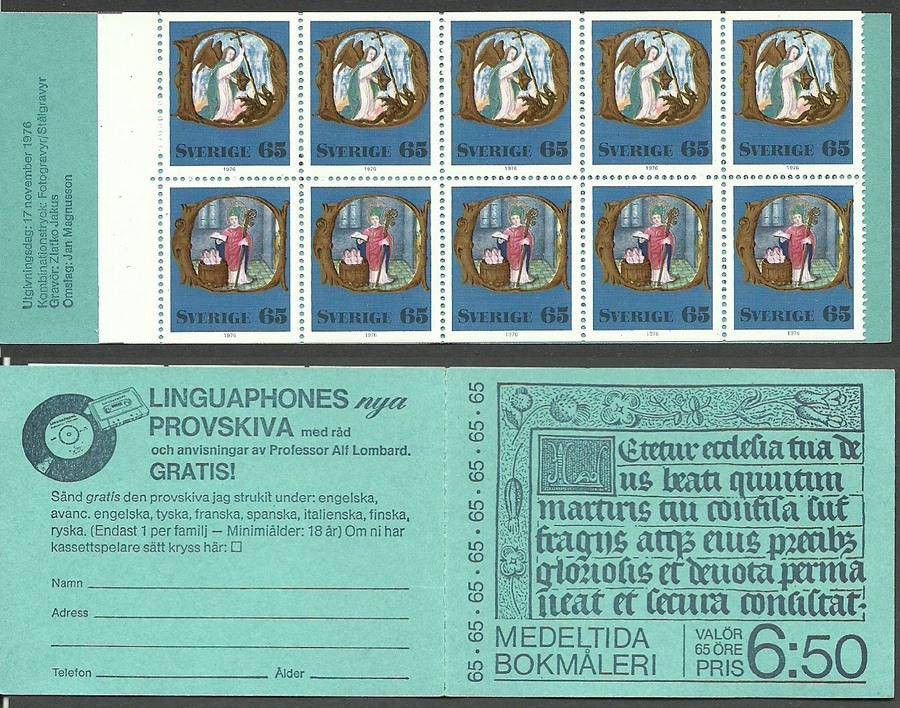 Znaczek Szwecja 1976 Mi mh 58 Czyste **