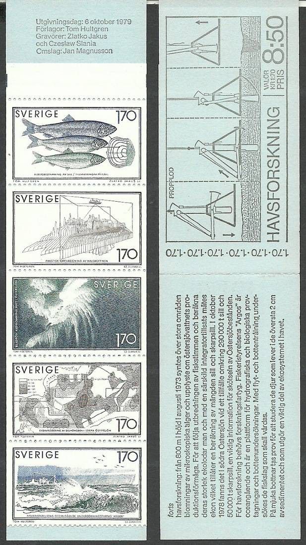 Znaczek Szwecja 1979 Mi mh 74 Czyste **