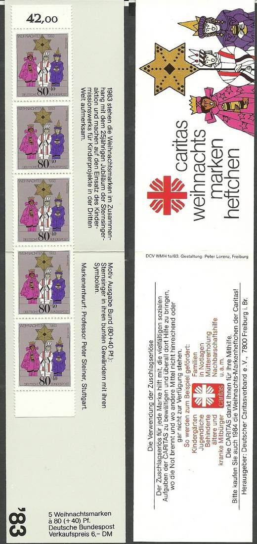 Znaczek Niemcy 1983 Mi mh 1196 Czyste **